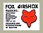 Fox Airshox - Early w/headエアショックデカール（ヘッド）(PR)
