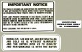 1979 Honda CR125 1978-79 Honda CR250R Warning デカール（3ｐｃｓ）