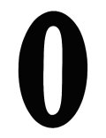 O'Brien 花文字ゼッケン（ブラック） #0（3ｐｃｓ）