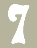 O'Brien 花文字ゼッケン（ホワイト） #7（3ｐｃｓ）
