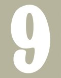 O'Brien 花文字ゼッケン（ホワイト） #9（3ｐｃｓ）