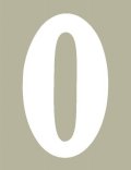O'Brien 花文字ゼッケン（ホワイト） #0（3ｐｃｓ）