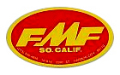 FMF Ovalデカール（レッドベース）（ミディアム）