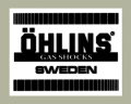 OHLINS GAS SHOCKS クリアデカール