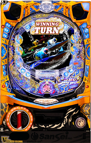 サンセイ CR WINNING TURN RR　中古パチンコ実機　[枠名：V-Savior（ブイセイバー）]　[4ch対応]