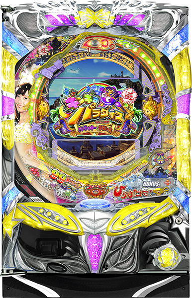 SANYO CRAギンギラパラダイス　クジラッキーと砂漠の国　サンセット99ver.  　中古パチンコ実機　[枠名：イルミオ]　[4ch対応]