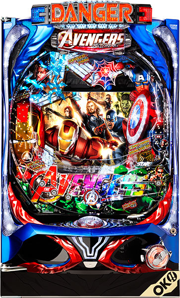 オッケー. CRぱちんこアベンジャーズ ライトバージョン 中古パチンコ実機　[枠名：オッケー．枠　アベンジャーズ]　[4ch対応]