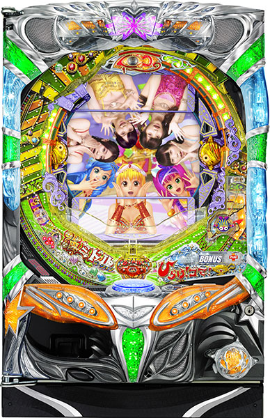 SANYO CRギンギラパラダイス　クジラッキーと砂漠の国 強ミドルタイプ  　中古パチンコ実機　[枠名：イルミオ]　[4ch対応]