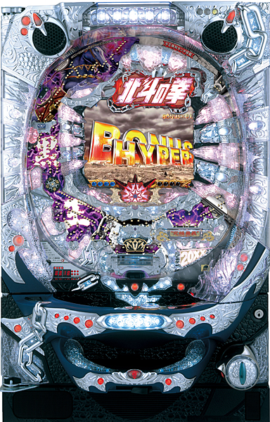 サミー ぱちんこCR北斗の拳剛掌 HVA 黒王バージョン　中古パチンコ実機　[枠名：聖（クロス）]　[4ch対応]