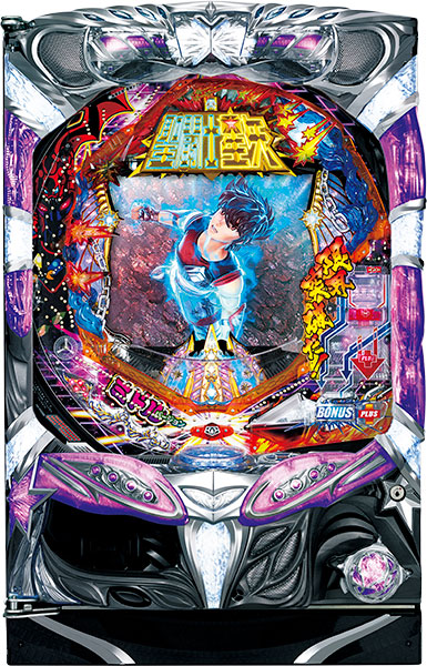 SANYO CR聖闘士星矢-BEYOND THE LIMIT-MLA  　中古パチンコ実機　[枠名：イルミオ]　[4ch対応]