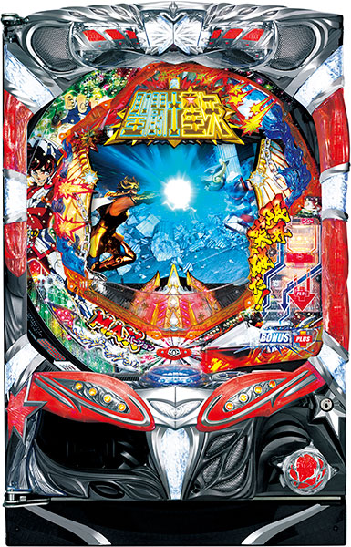 SANYO CR聖闘士星矢-BEYOND THE LIMIT-ZLB 　中古パチンコ実機　[枠名：イルミオ]　[4ch対応]