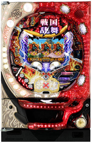 サミー ぱちんこCR戦国乱舞 蒼き独眼MX　中古パチンコ実機　[枠名：焔（ホムラ）]　[4ch対応]