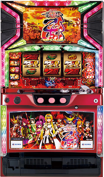 オリンピア 戦国乙女～剣戟に舞う白き剣聖～ 赤枠 中古パチスロ