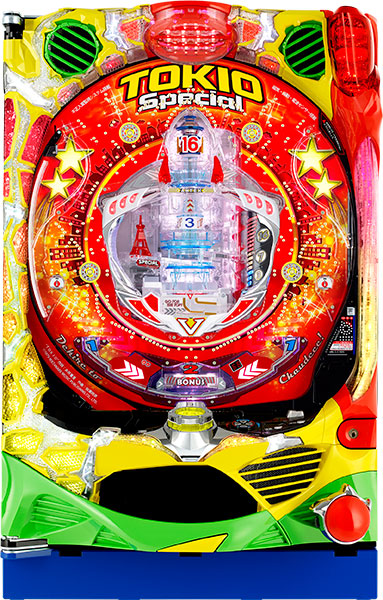 アムテックス CRトキオスペシャル　中古パチンコ実機　[枠名：アムテックスGOLDENROCK]　[4ch対応]