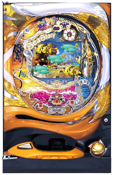 【お取り寄せ対象商品】 SANYO CRハイパー海物語INカリブMTA　中古パチンコ実機　[枠名：ゴールドウェーブ]　[2ch対応]