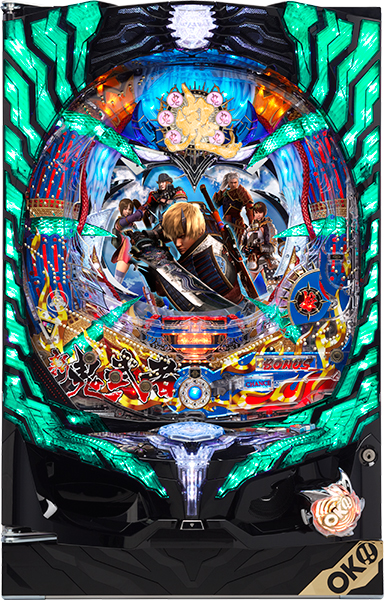 オッケー.CRぱちんこ 新鬼武者 Light Version　中古パチンコ実機　[枠名：ブルーインパクトMX1－1]　[4ch対応]