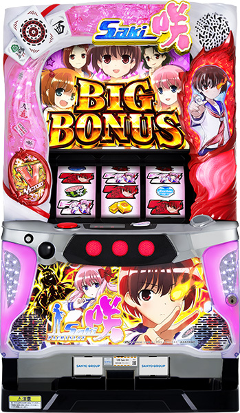 咲　スロット　実機 パチスロ実機 咲‐Saki‐ 頂上決戦 オートスマスロユニット付き