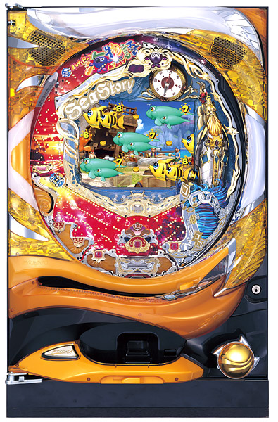 【お取り寄せ対象商品】SANYO CRハイパー海物語INカリブMTB　枠色不問　中古パチンコ実機　[枠名：ゴールドウェーブ]　[2ch対応]