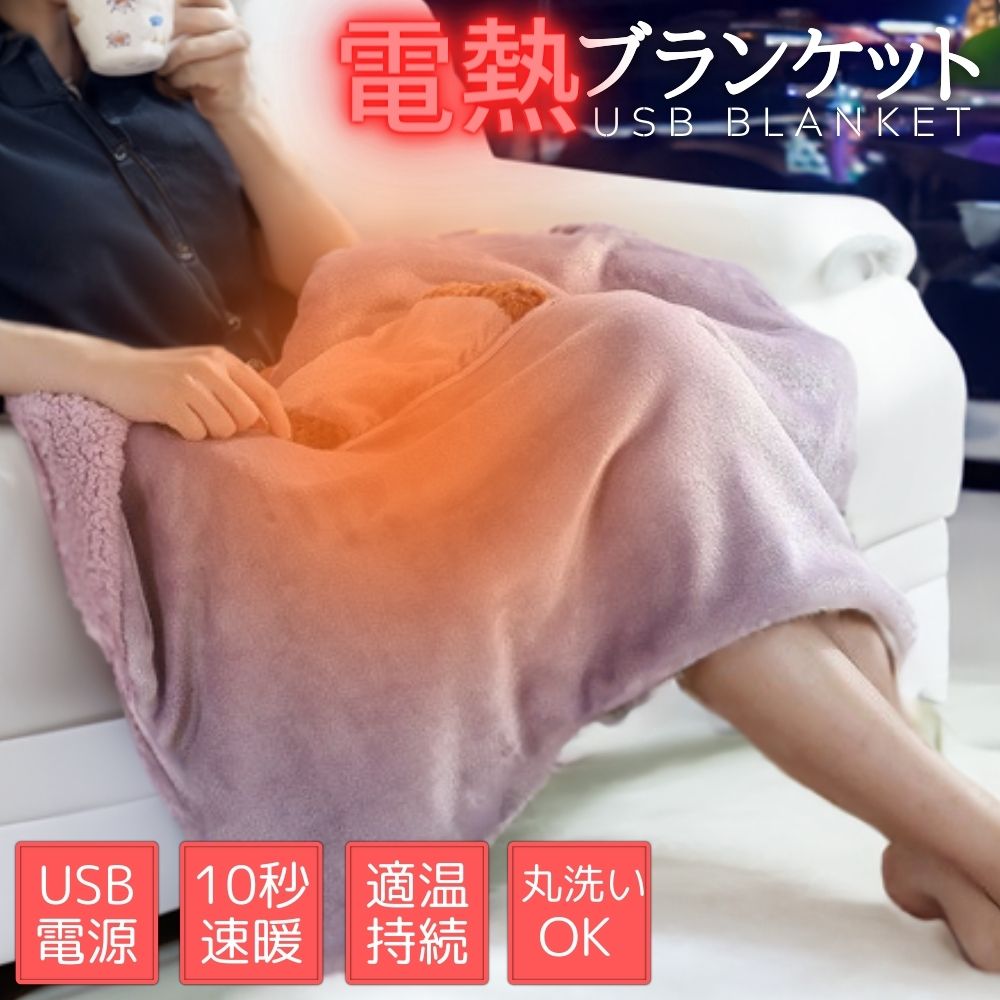 電熱ブランケット 電気毛布 電気ブランケット usb 膝掛け あったかブランケット あったかグッズ 防寒 寒さ対策 ヒーターブランケット 電気掛け毛布 ヒーター 電気 ひざかけ オフィス ひざ掛け毛布 膝かけ毛布 可愛い 温かい 冬用 節電対策 RS-SE-296