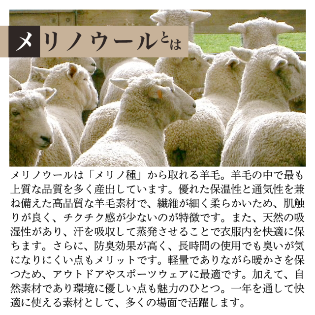 メリノウール靴下