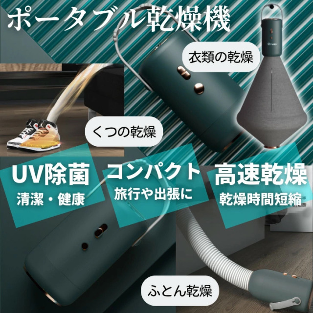 乾燥機 小型乾燥機 コンパクト ポータブル乾燥機 ドライヤー ミニ乾燥機 小型衣類乾燥機 家庭 省エネ 携帯便利  部屋干し おしゃれ 人気 旅行 出張 梅雨グッズ 消臭 室内干し 衣類乾燥機 持ち運び 操作簡単 梅雨対策  寒さ対策 布団乾燥 ダニ退治 靴乾燥 速暖 RS-EA-185