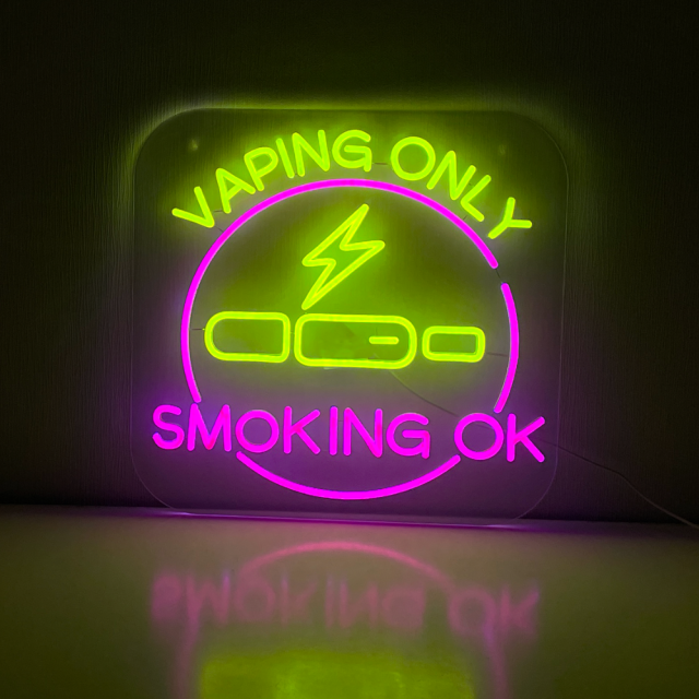 ネオンマジックシリーズ】[SMOKING OK VAPING ONLY] ネオン看板 LED