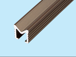 アルミ製　Ｖ型レール　12×12mm　4000mm　AV12B　ブロンズ【お取り寄せ１~２日】