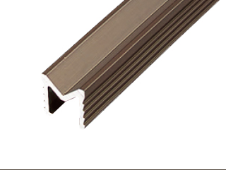 アルミ製　Ｖ型レール　9×9mm　4000mm　AV9B　ブロンズ【お取り寄せ１~２日】