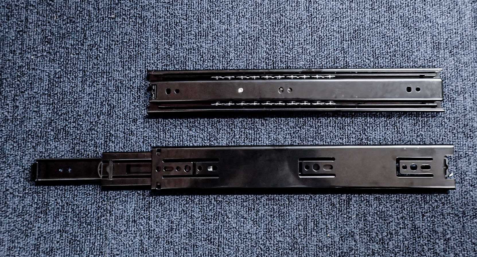 三段引き　スライドレール　K1200-350　ブラック【即日出荷】【店頭受取対応商品】