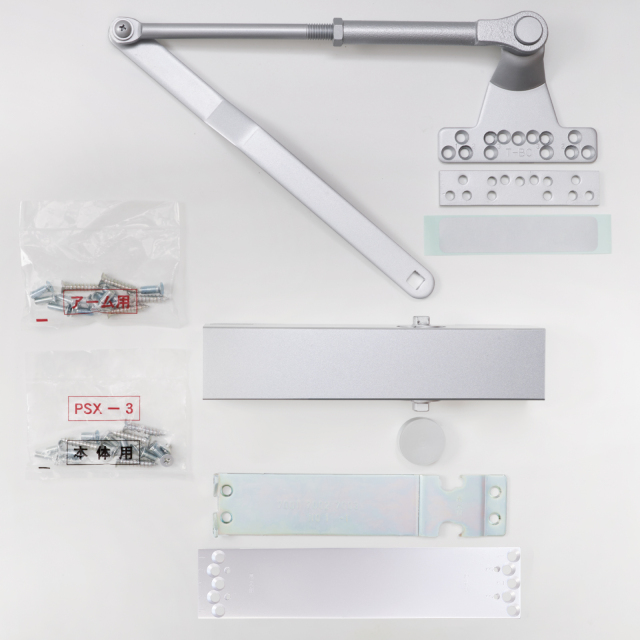取替用ドアクローザー　PSX-3　ニュースター　シルバー　パラレル型　ドアクローザー　スチール扉用【在庫有り】【店頭受取可能】
