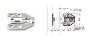 スガツネ工業　LAMP　ワンタッチスライド丁番　151シリーズ用座金　150-P6W-32TH【在庫あり】