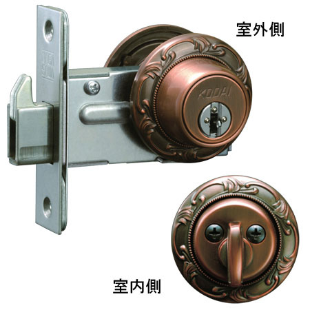 長沢製作所　古代　本締取替錠　22005GB　【お取り寄せ】