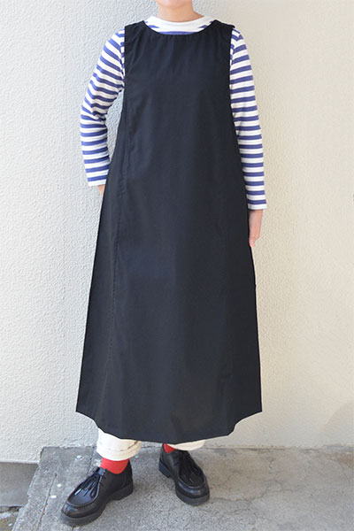 【SALE30%OFF】コットンツイル 2WAYジャンパースカート(ネイビー）