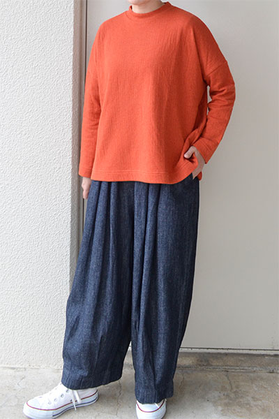 接結天竺 ワイドプルオーバー(全3色）