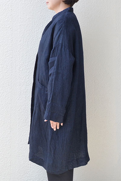 リネンデニムアトリエコート