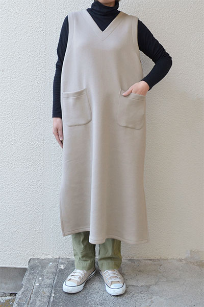 【送料無料】ダンボールニット ジャンパースカート(全2色）