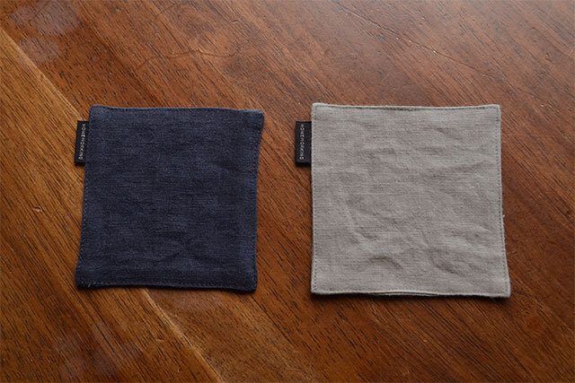 【メール便可】【オンライン限定】フレンチリネンキャンバス コースター(全2色）