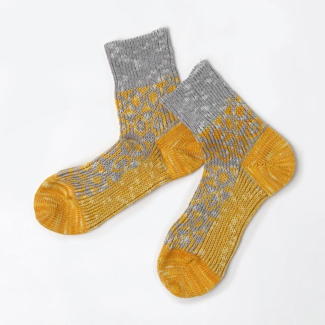 【メール便可】【SOUKI SOCKS】DOTSコットンスラブ(全2色 ）