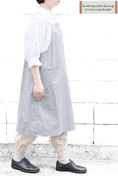 コードレーンエプロンワンピース