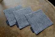 【メール便可】【オンライン限定】リネン コースター(ギンガム）