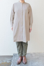 【SALE50%OFF】コットンフランネル ポケットロングシャツ(全1色）