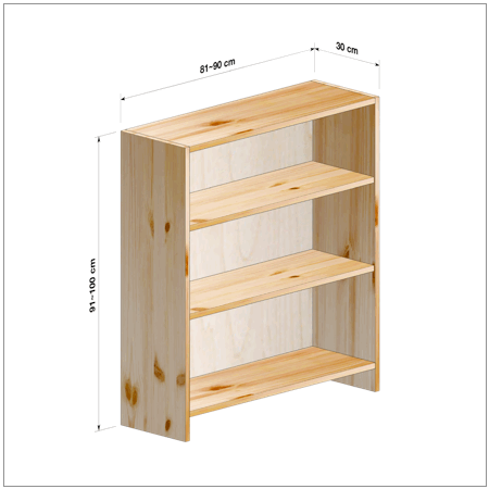 横幅81-90／高さ91-100／奥行30cmの棚ユニット