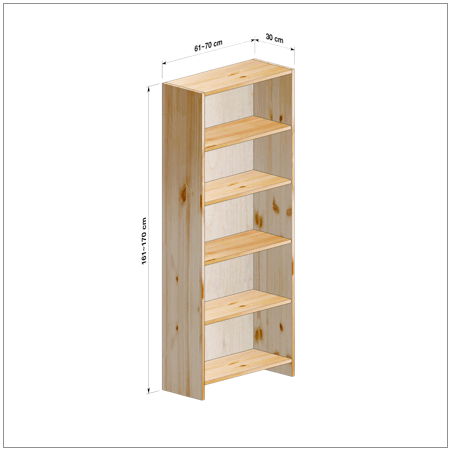 横幅61-70／高さ161-170／奥行30cmの棚ユニット