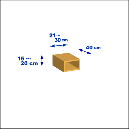 横幅21-30／高さ15-20／奥行40cmの棚ユニット