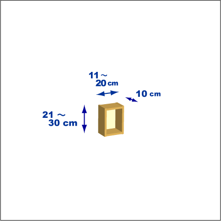 横幅11-20／高さ21-30／奥行10cmの棚ユニット