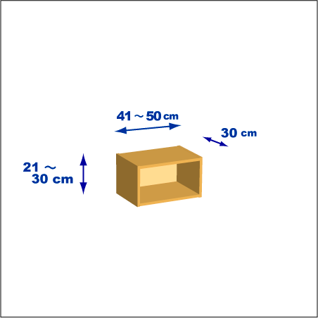 横幅41-50／高さ21-30／奥行30cmの棚ユニット