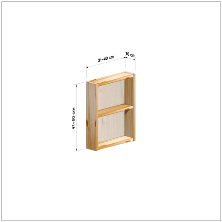 横幅31-40／高さ41-50／奥行10cmの棚ユニット
