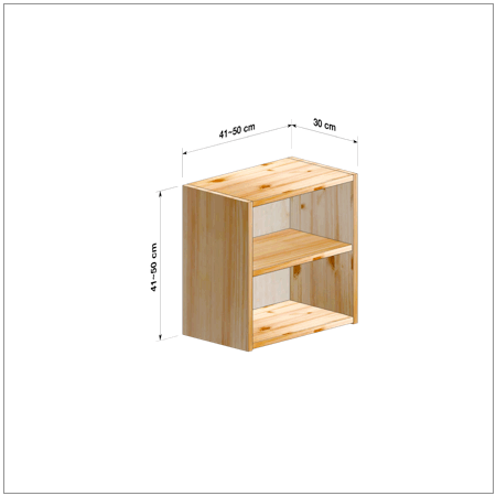 横幅41-50／高さ41-50／奥行30cmの棚ユニット