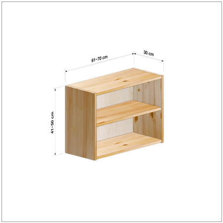 横幅61-70／高さ41-50／奥行30cmの棚ユニット