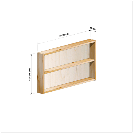 横幅81-90／高さ41-50／奥行10cmの棚ユニット